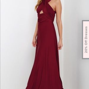 Lulus convertible maxi dress